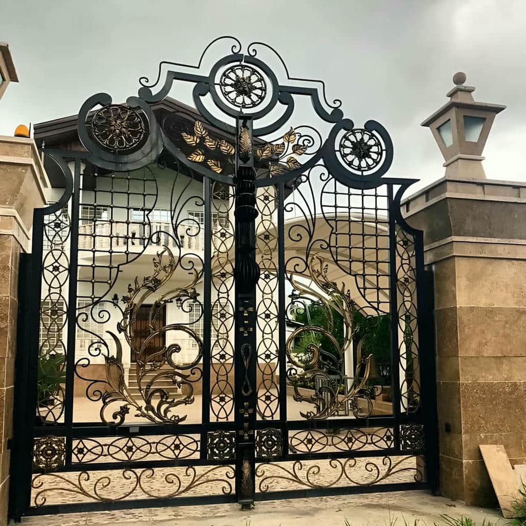 نصب درب حیاط رنگ کوره ای در پرند