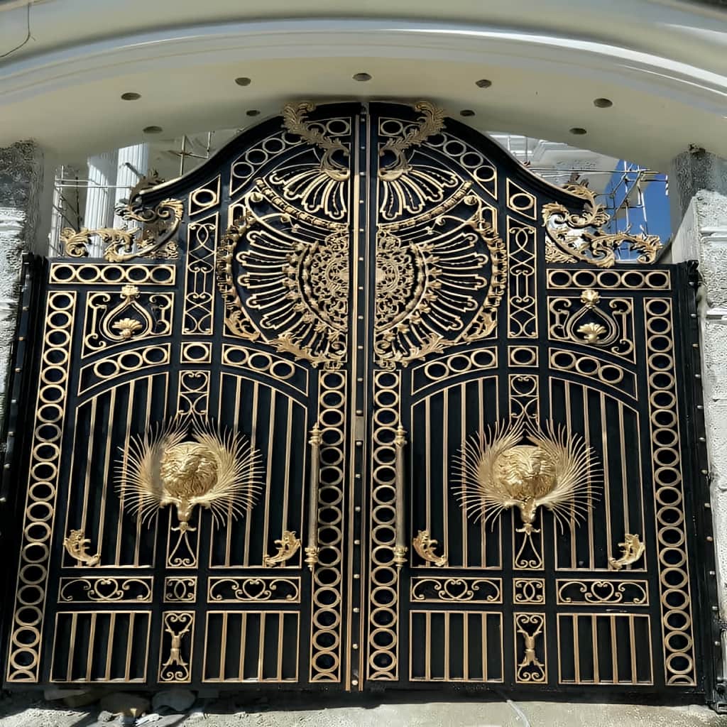 خرید درب حیاط فرفورژه در همدان