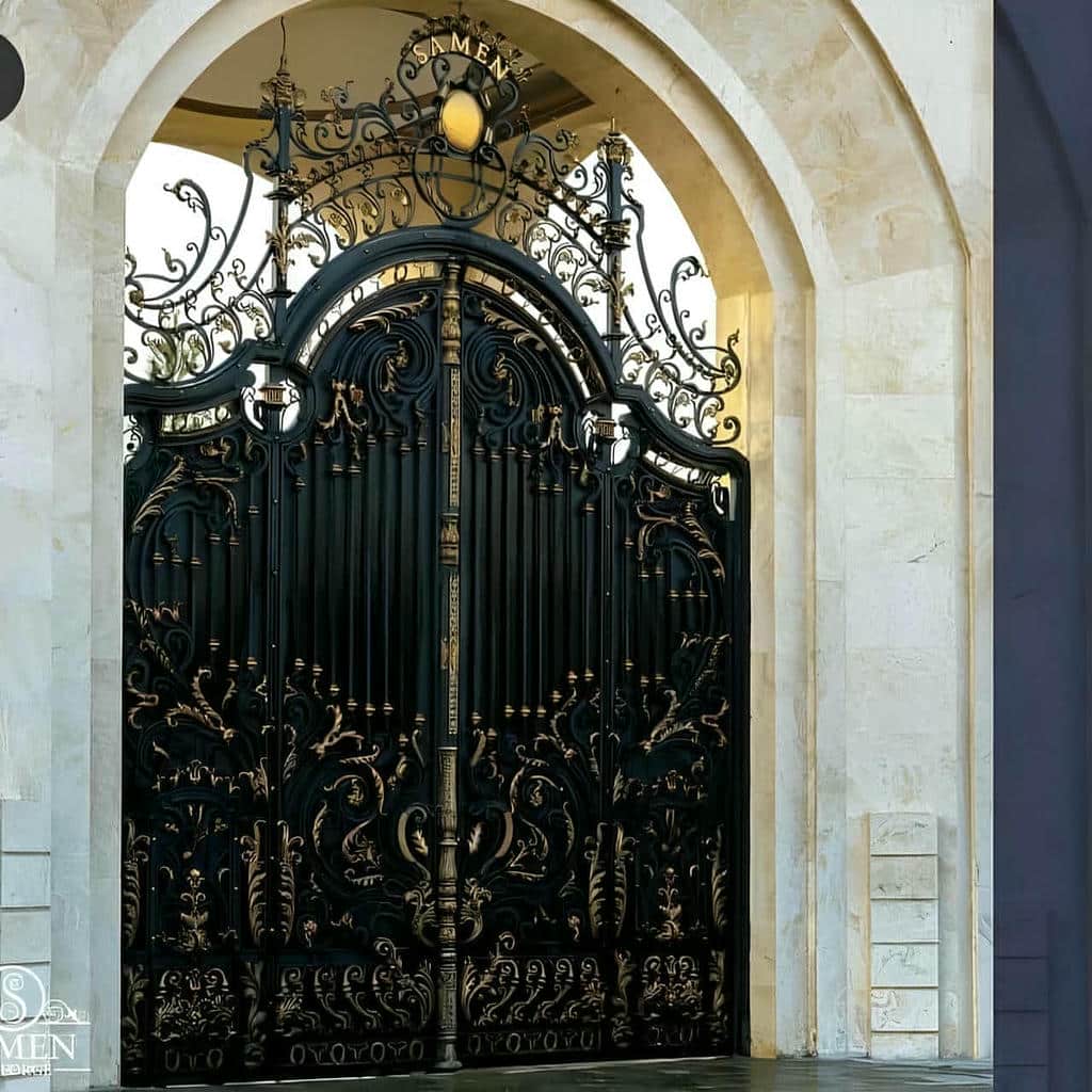 خرید درب حیاط رنگ کوره ای در محمودآباد خرید درب حیاط رنگ کوره ای در محمودآباد