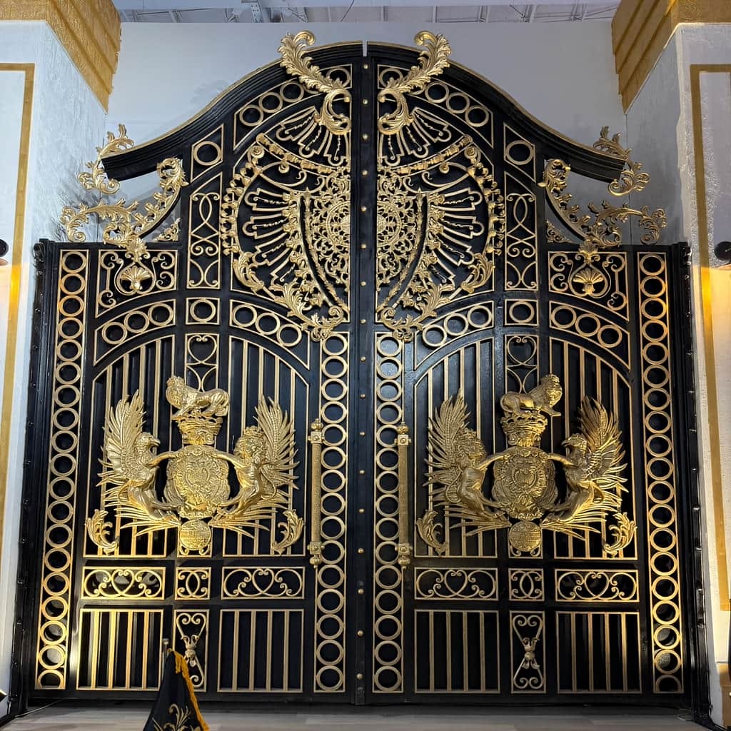 نصب درب حیاط دولنگه در ساوه