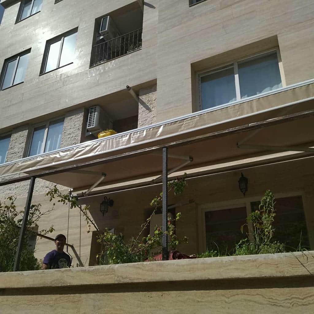 خرید سایبان برقی پارچه ضد UV در سنندج
