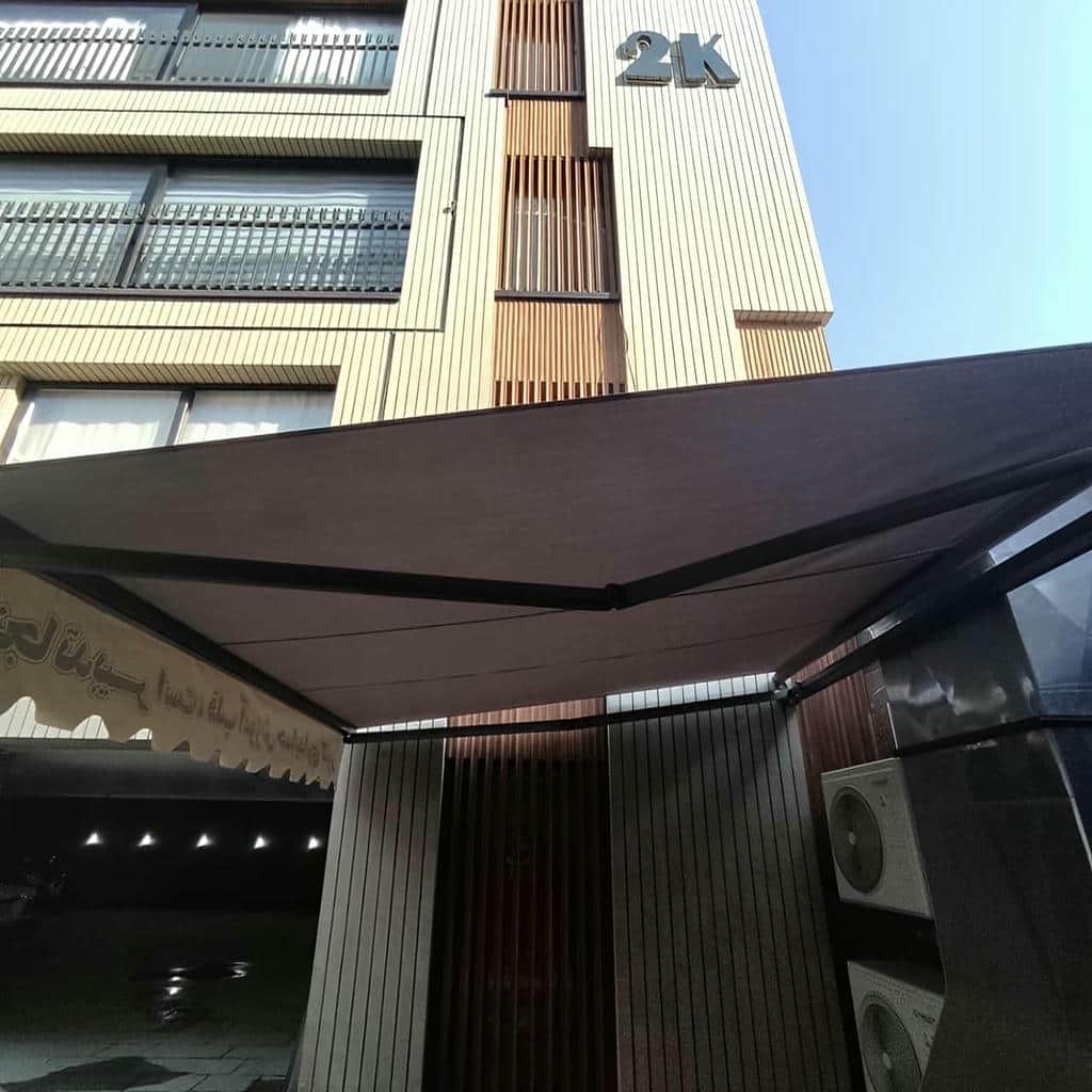 خرید سایبان برقی پارچه UV در آبسرد