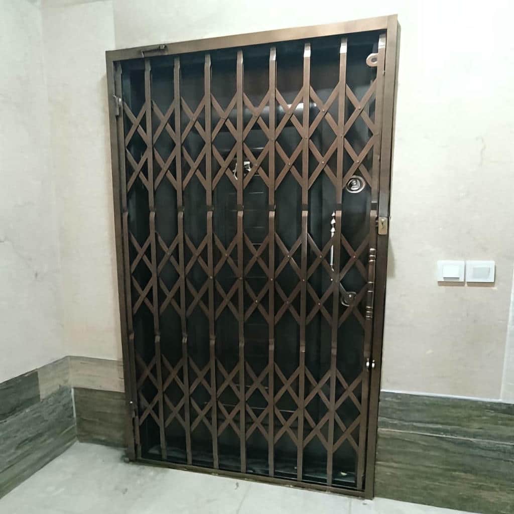 نصب درب آکاردئونی چهارگل در بجنورد