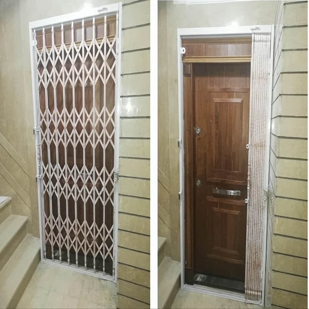 قیمت درب آکاردئونی چهار گل لوزی بر اساس مشخصات