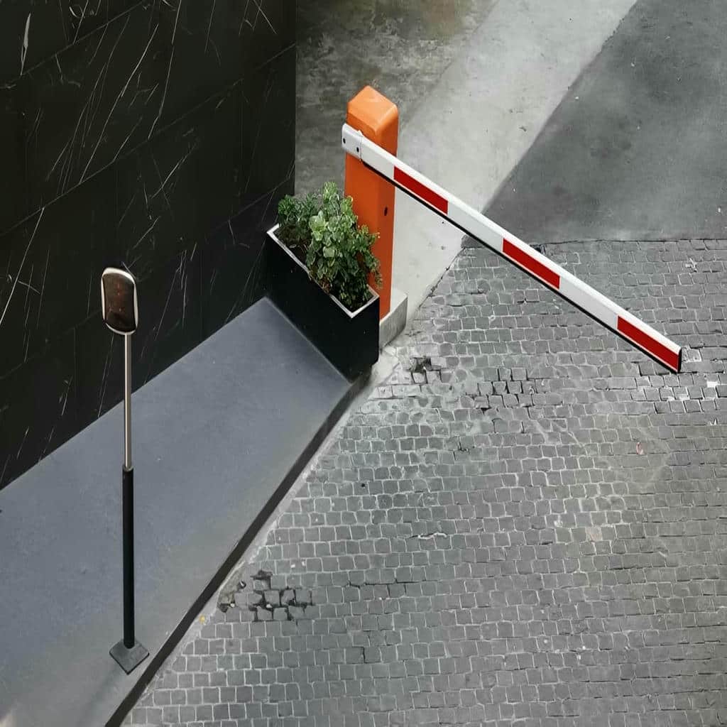 سیستم کنترل تردد پارکینگ سازمانی با پلاک خوان ورودی