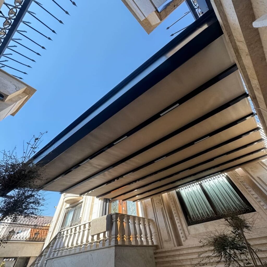 اجرای سقف برقی متحرک برای رستوران