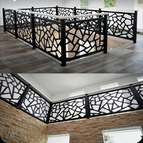 نرده سی ان سی حیاط و محوطه