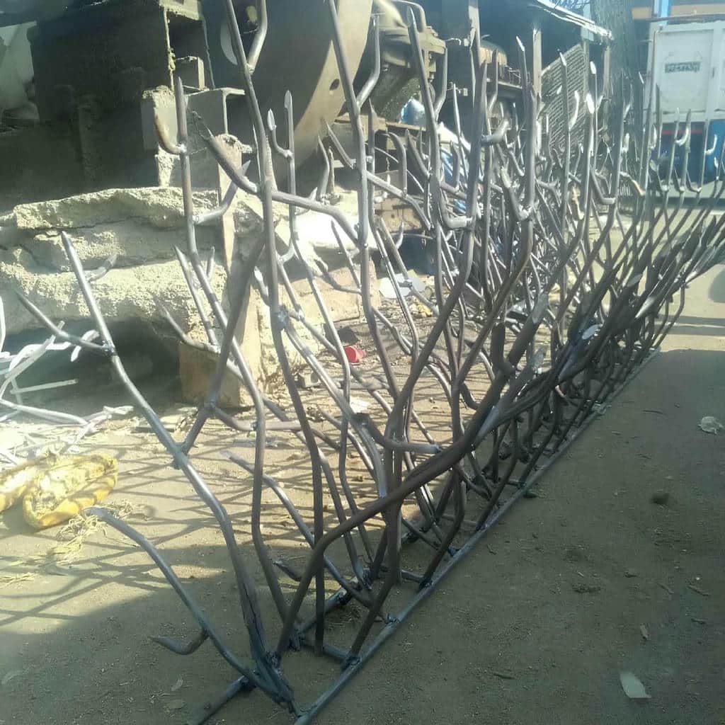 سفارش حفاظ شاخ گوزنی با میلگرد خمکاری مقاوم