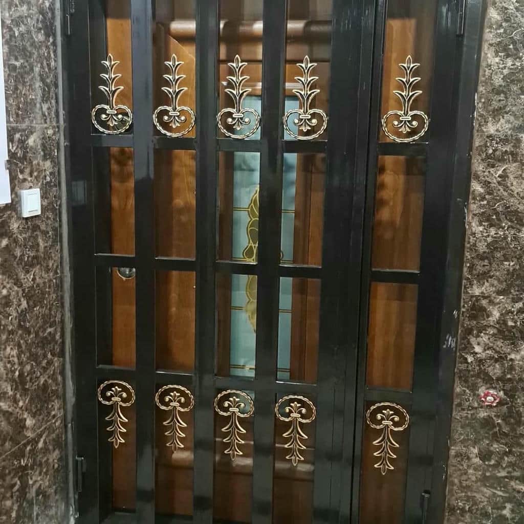 سفارش حفاظ درب ضد سرقت فلزی با رنگ کوره‌ای