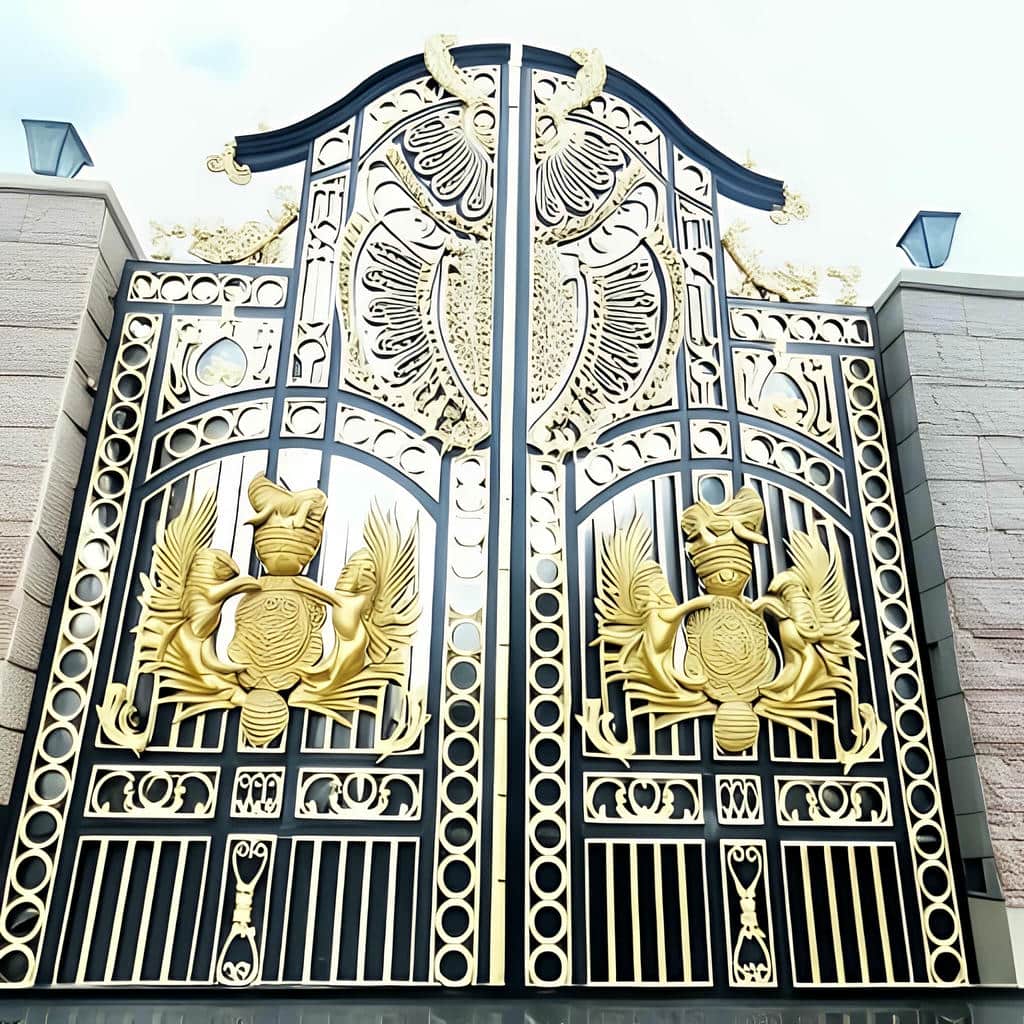 درب حیاط پانل دار آماده نصب حرفه ای