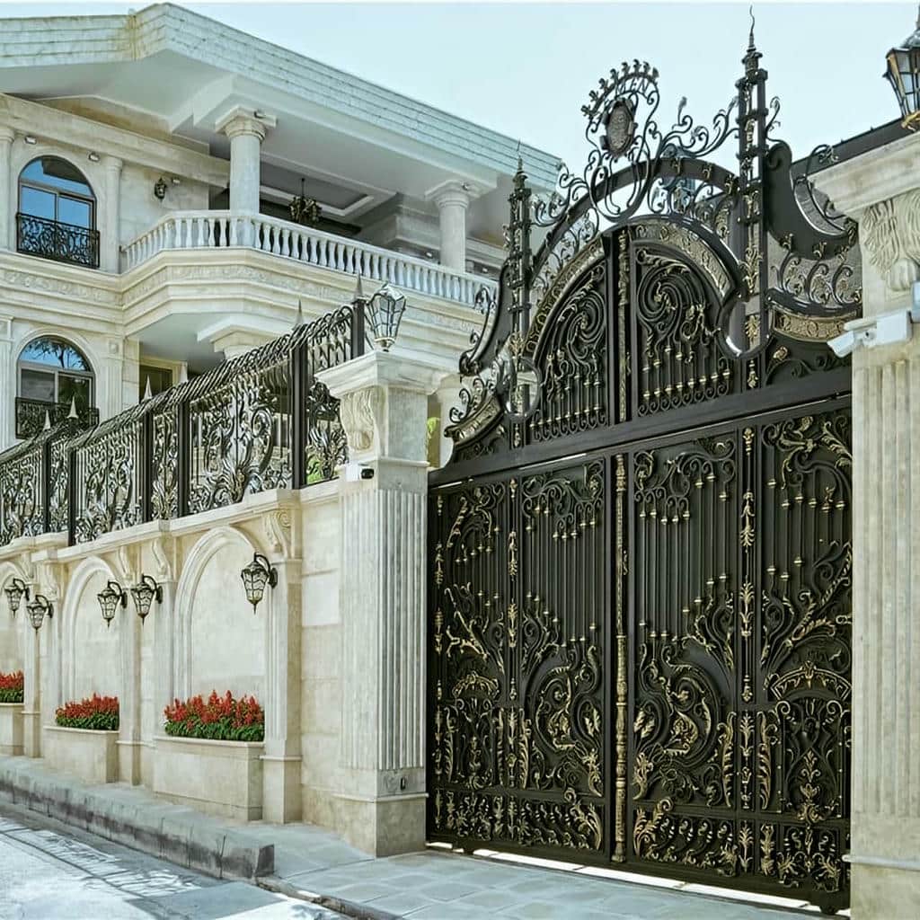 درب ویلایی باغچه دار ورق دار برای حریم بیشتر