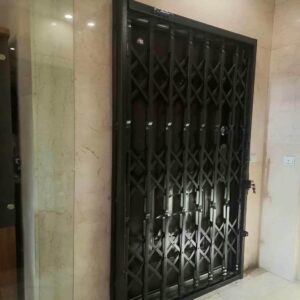 درب آکاردئونی ضد سرقت فلزی مناسب ورودی آپارتمان
