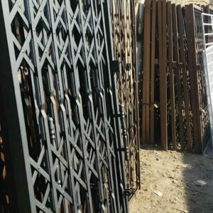 نرده آکاردئونی فلزی مناسب امنیت ورودی پروژه نوساز