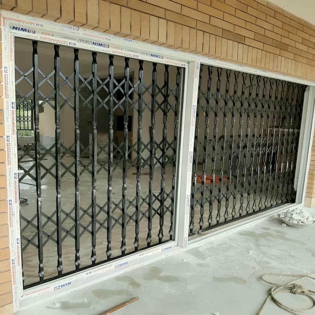 حفاظ ضربدری آکاردئونی سفارشی برای ورودی بازسازی شده حفاظ ضربدری آکاردئونی سفارشی برای ورودی بازسازی شده