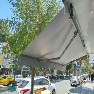 سایبان مغازه با پوشش مناسب ورودی فروشگاه