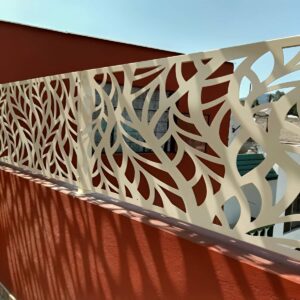 نرده پله با پوشش مقاوم برای فضای باز