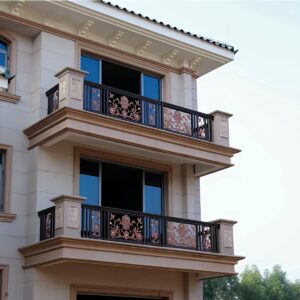 نرده بالکن آپارتمان با ساختار ایمن برای استفاده روزانه