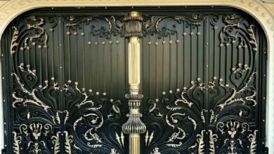 درب باغی با بدنه فلزی مناسب امنیت ورودی