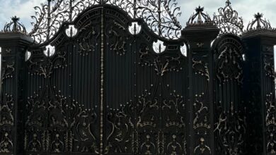 درب فلزی ویلایی با بدنه مقاوم برای امنیت ورودی