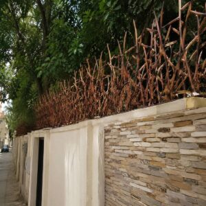 حفاظ دیوار شاخ گوزنی آهنی برای افزایش امنیت خانه