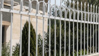 حفاظ سرنیزه ای آهنی با تراکم مناسب برای امنیت دیوار