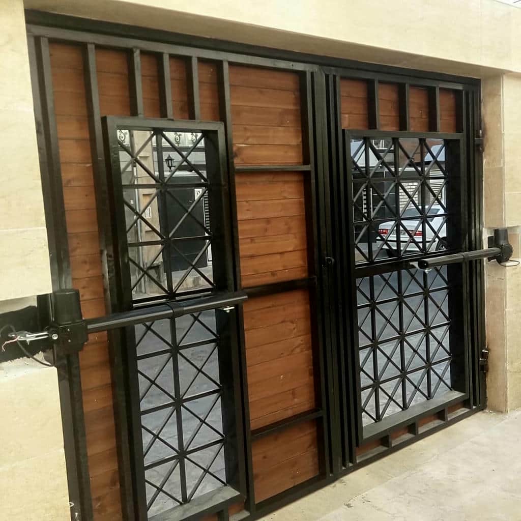 جک درب پارکینگ بازویی قزوین برای ورودی ساختمان
