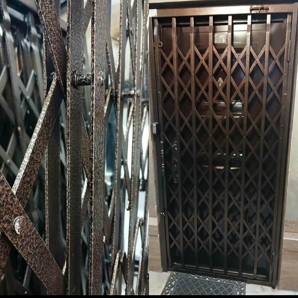 حفاظ درب آپارتمان مدل ریلی