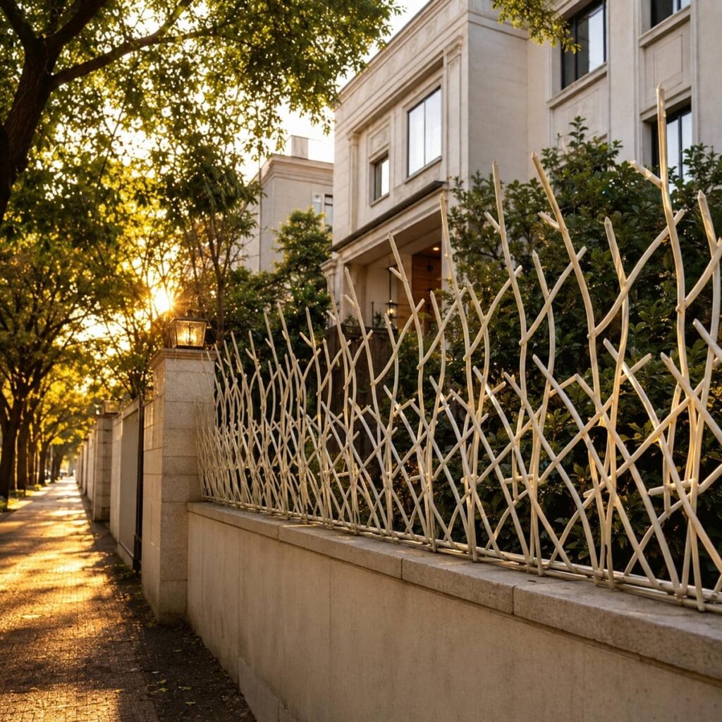 حفاظ دیوار سرنیزه ای برای ساختمان مسکونی