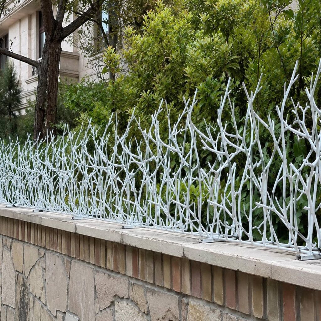 حفاظ دیوار شاخ گوزنی با پوشش رنگ کوره ای