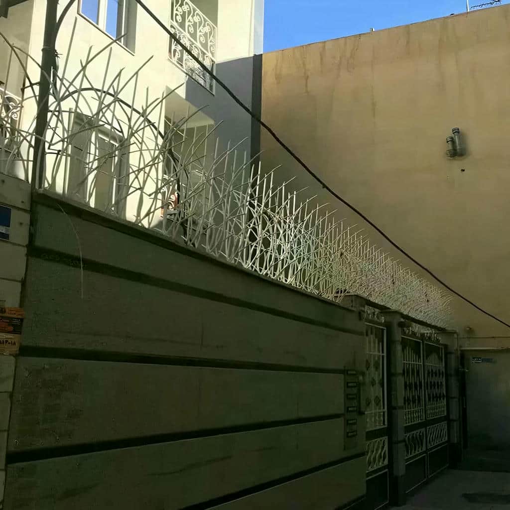 حفاظ شاخ گوزنی استان سیستان و بلوچستان روی دیوار سنگی