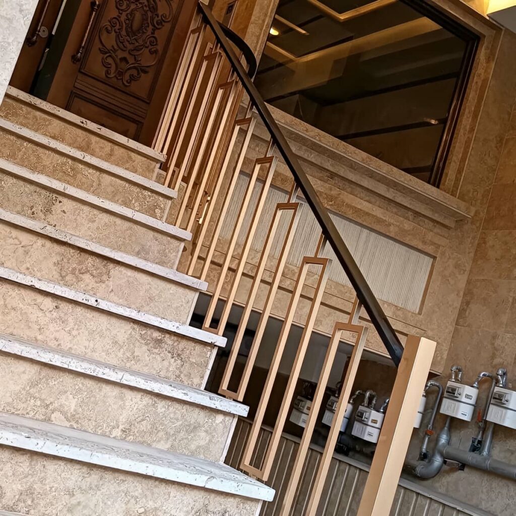 نرده راه پله ساری برای ویلای مدرن نرده راه پله ساری برای ویلای مدرن
