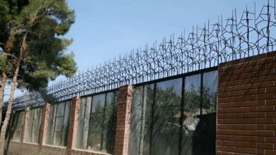 حفاظ دیوار بجنورد مدل فلزی مشکی
