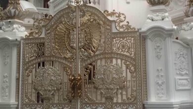 درب حیاط فلزی مدرن استان چهارمحال و بختیاری