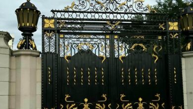 درب حیاط فلزی یاسوج ورودی ویلایی